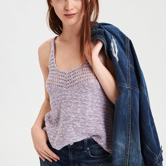American Eagle Outfitters Tops - AE TEXTURED TANK TOP